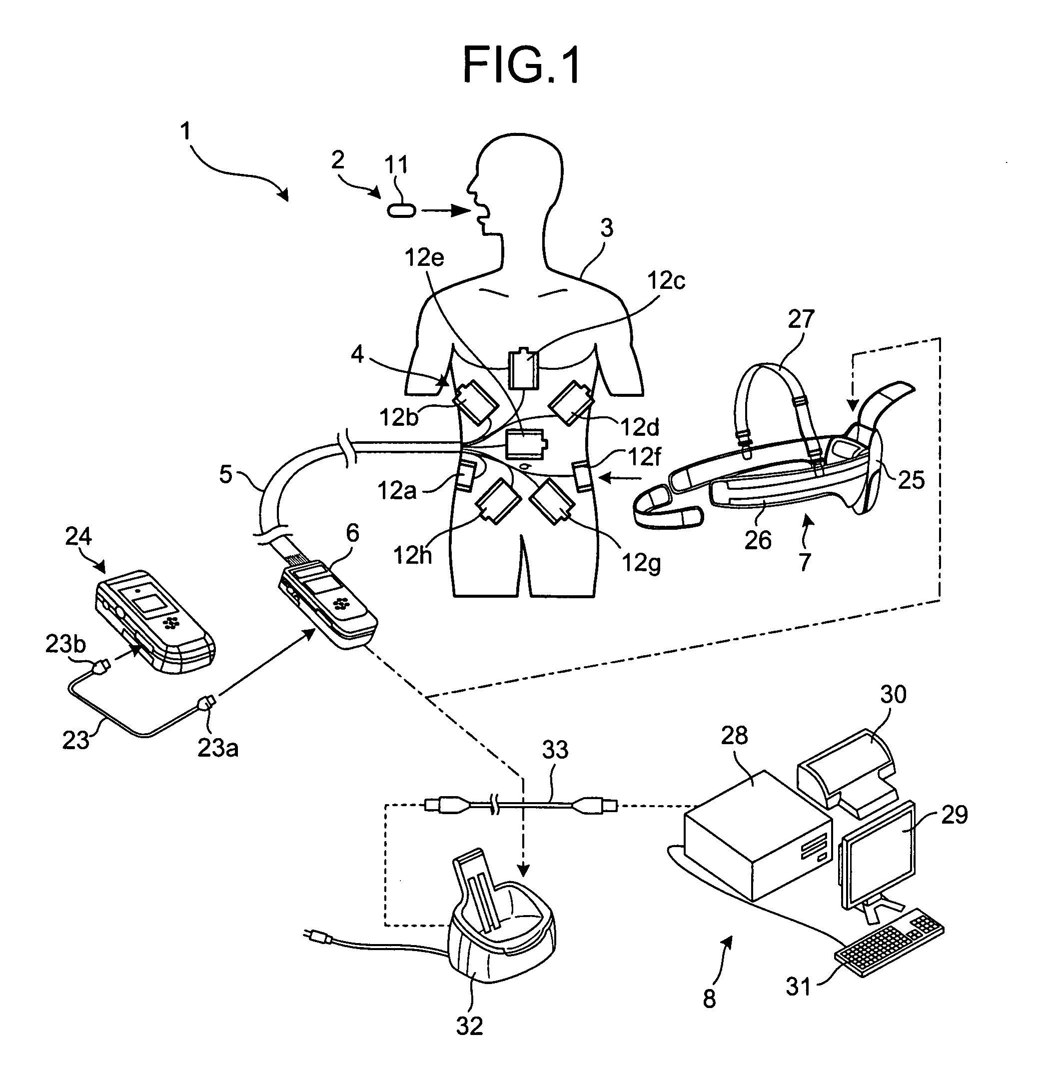 Portable electronic device and capsule endoscope diagnosis system