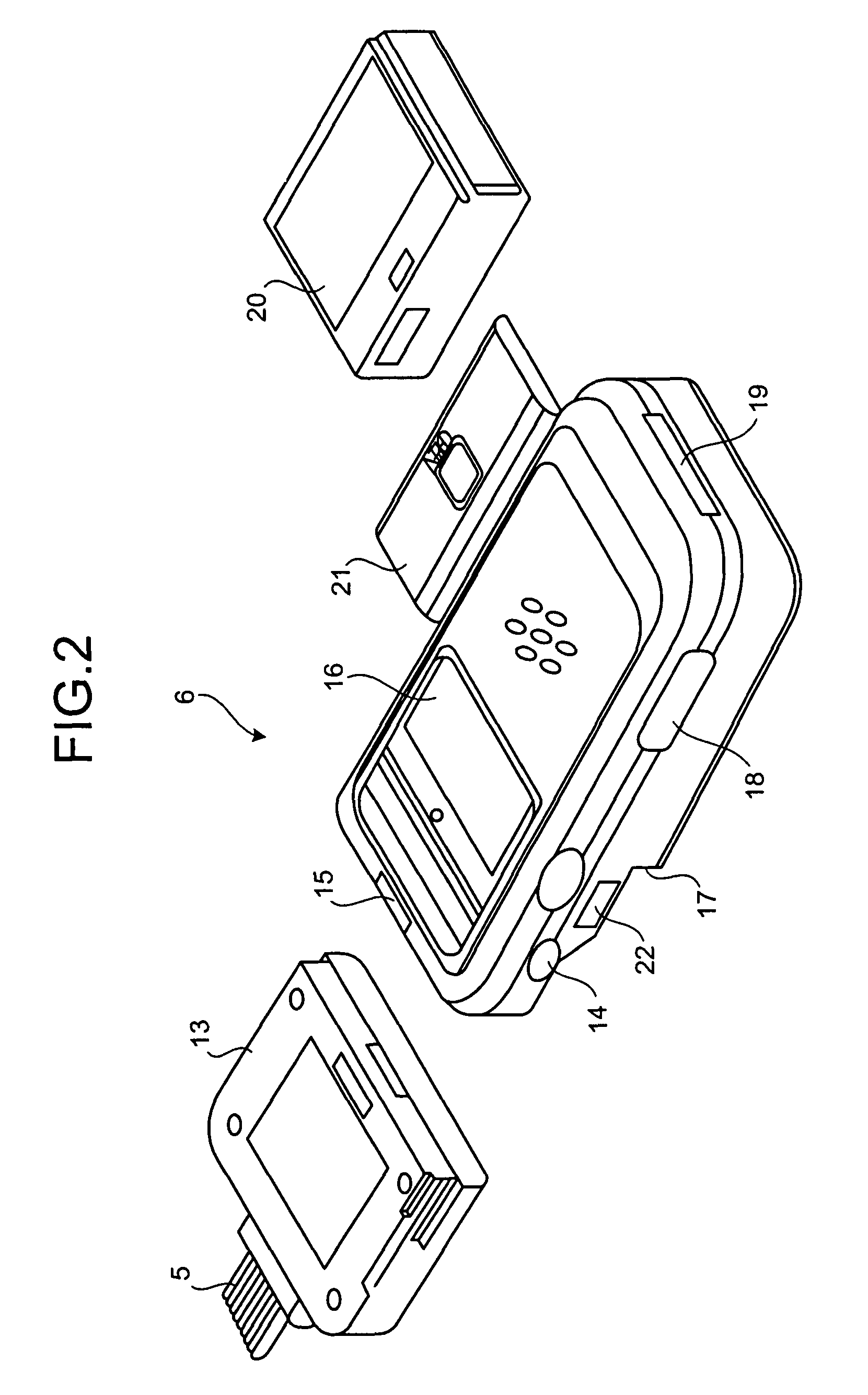 Portable electronic device and capsule endoscope diagnosis system