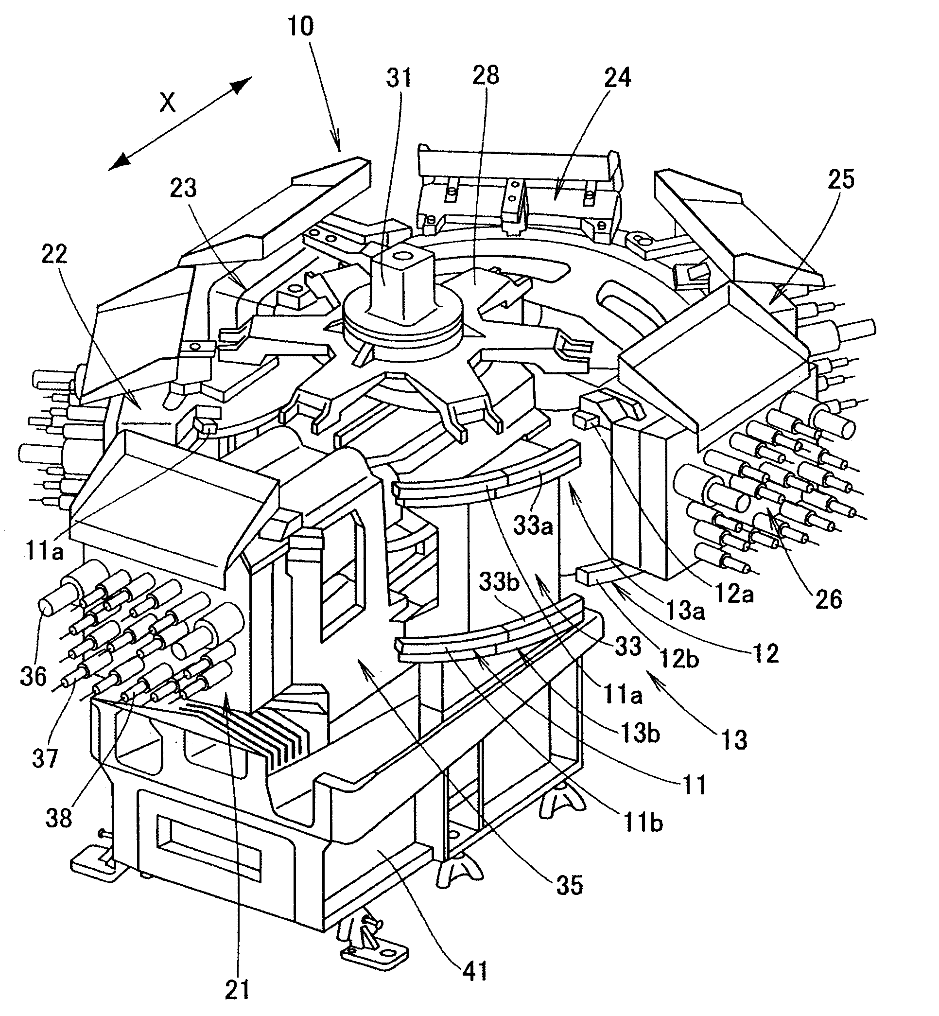 Multi-spindle head exchangeable machine tool