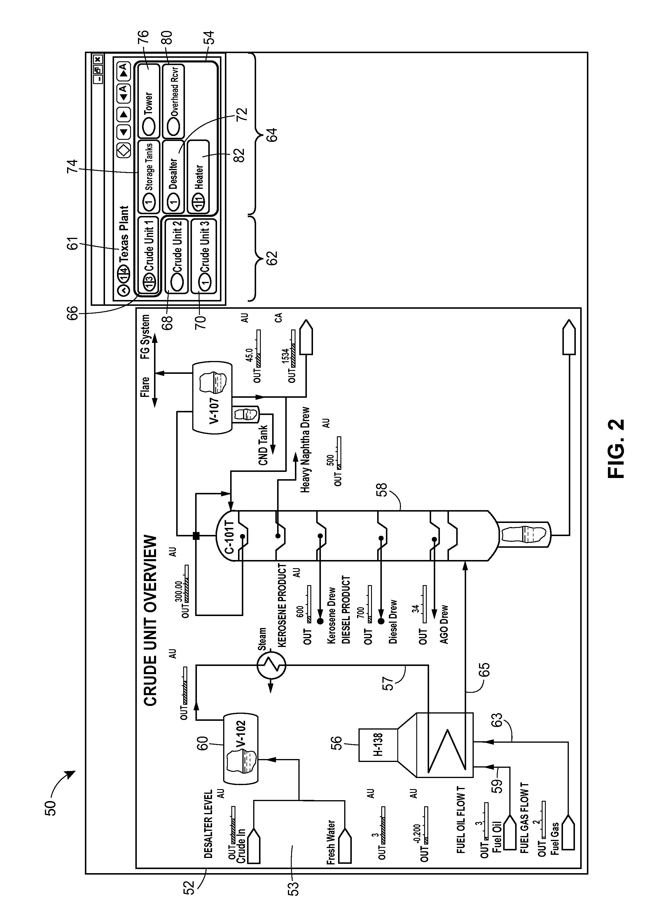 Graphical Process Variable Trend Monitoring for a Process Control System