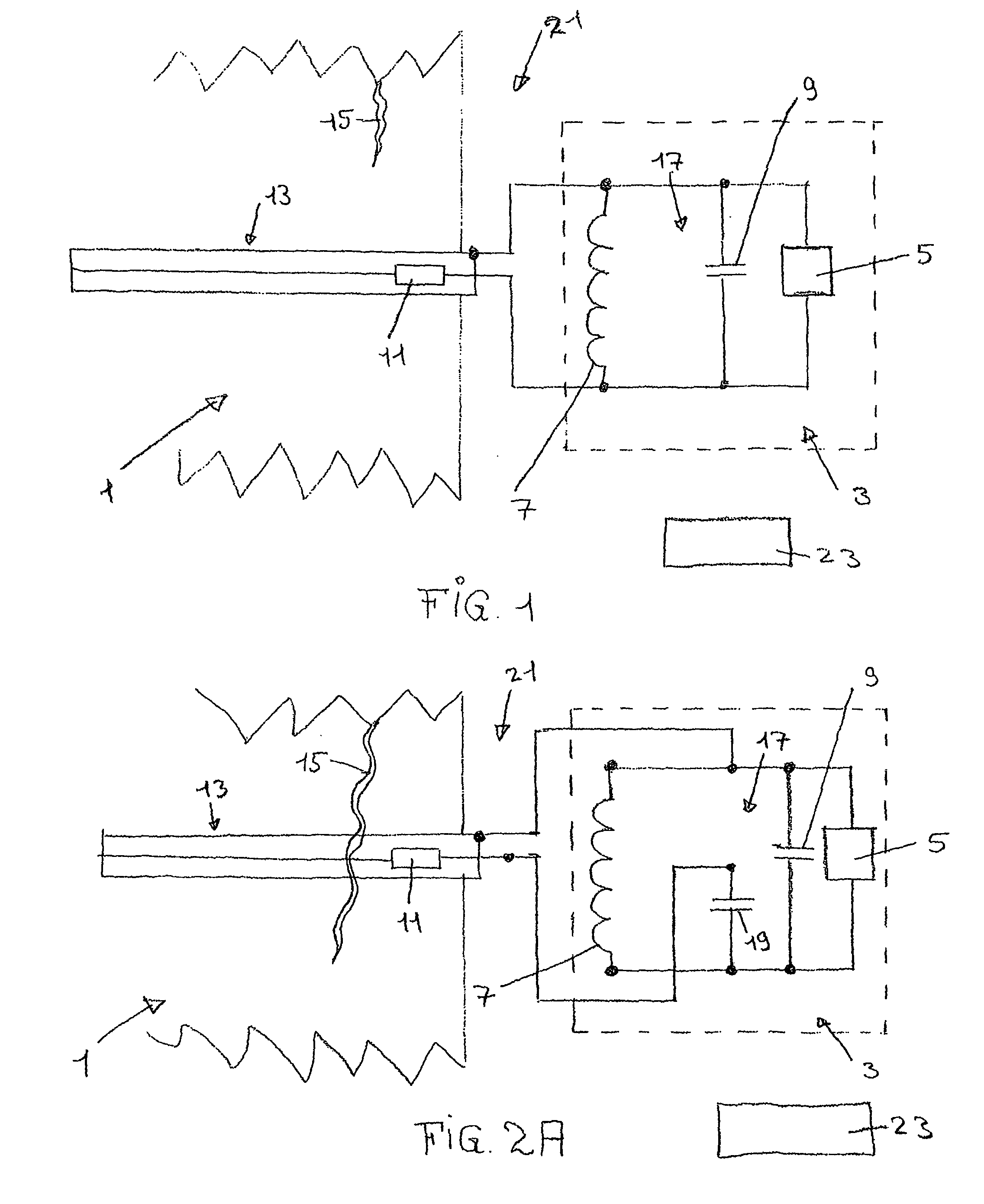 Irregularity detection in a structure of an aircraft