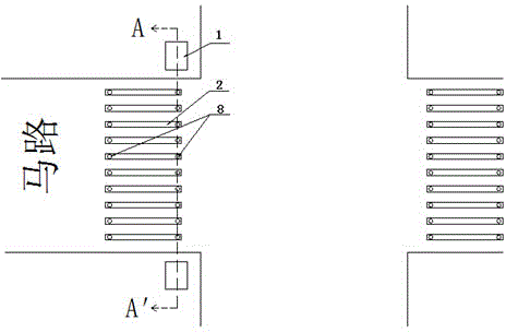 Atomizing zebra crossing