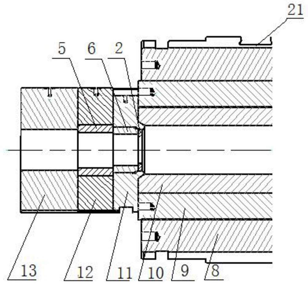 Hot extrusion forming method of stainless steel rail