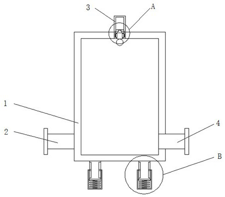 Vacuum suppression device of secondary water supply equipment