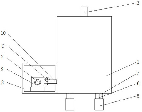 Vacuum suppression device of secondary water supply equipment