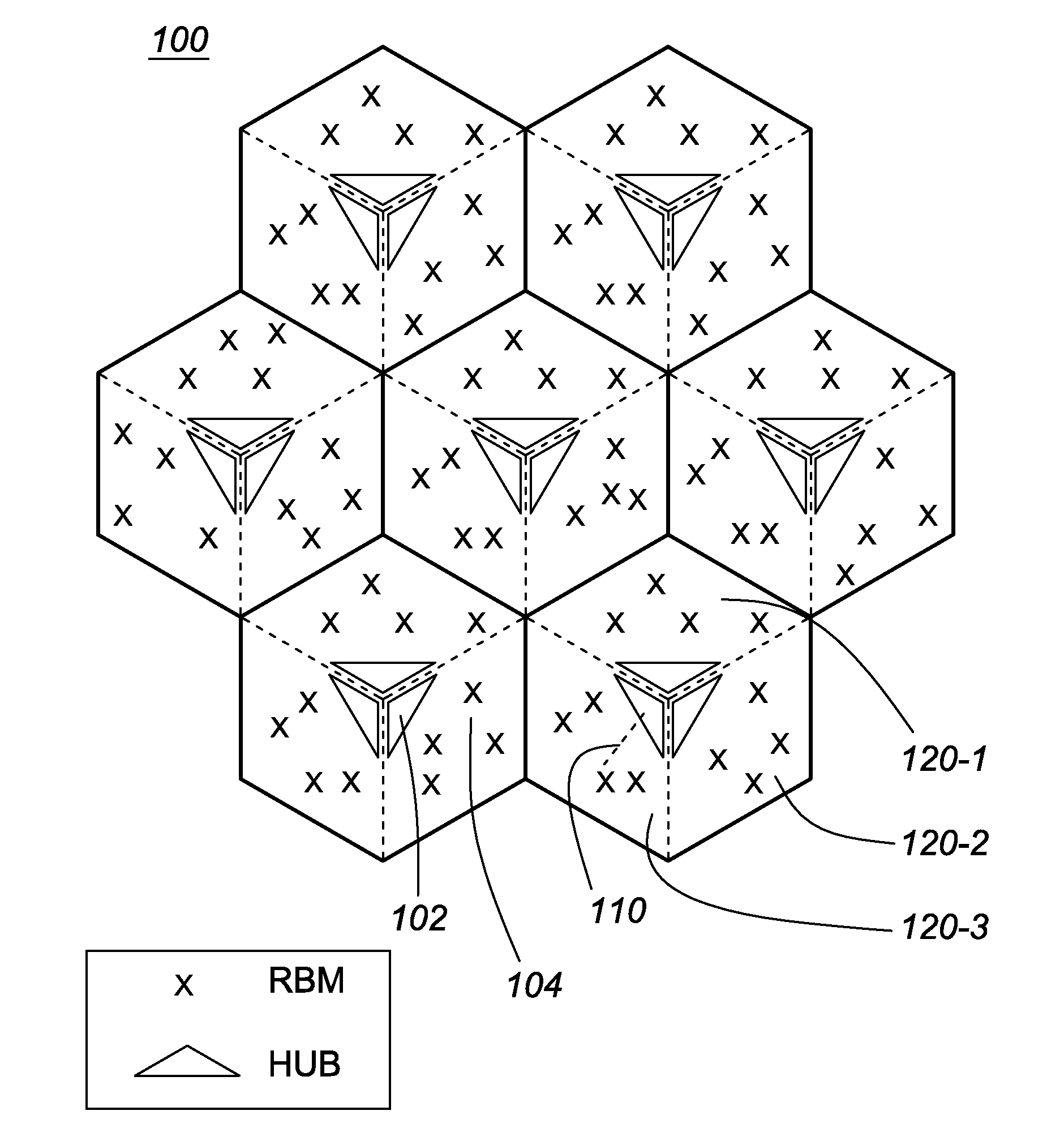 Method and apparatus for coordinated power-zone-assignment in wireless backhaul networks