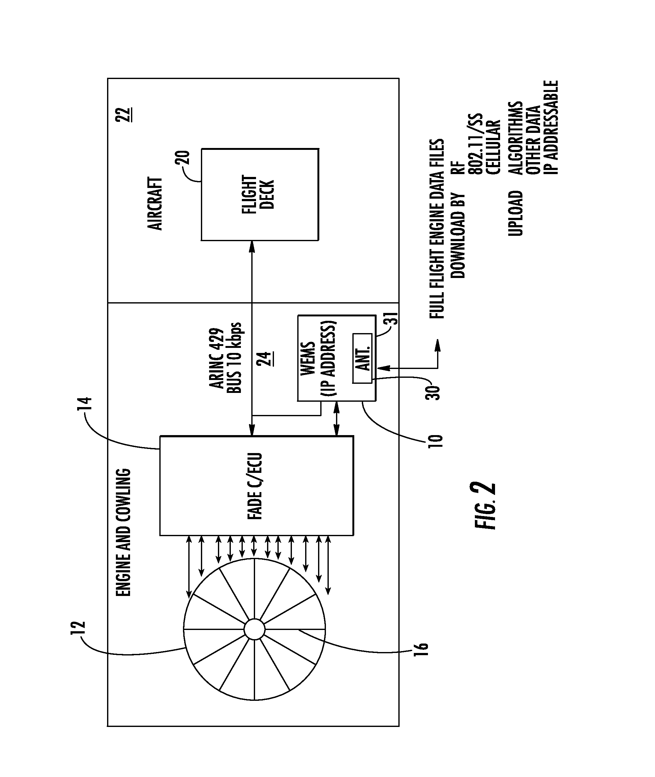 Wireless engine monitoring system and associated engine wireless sensor network