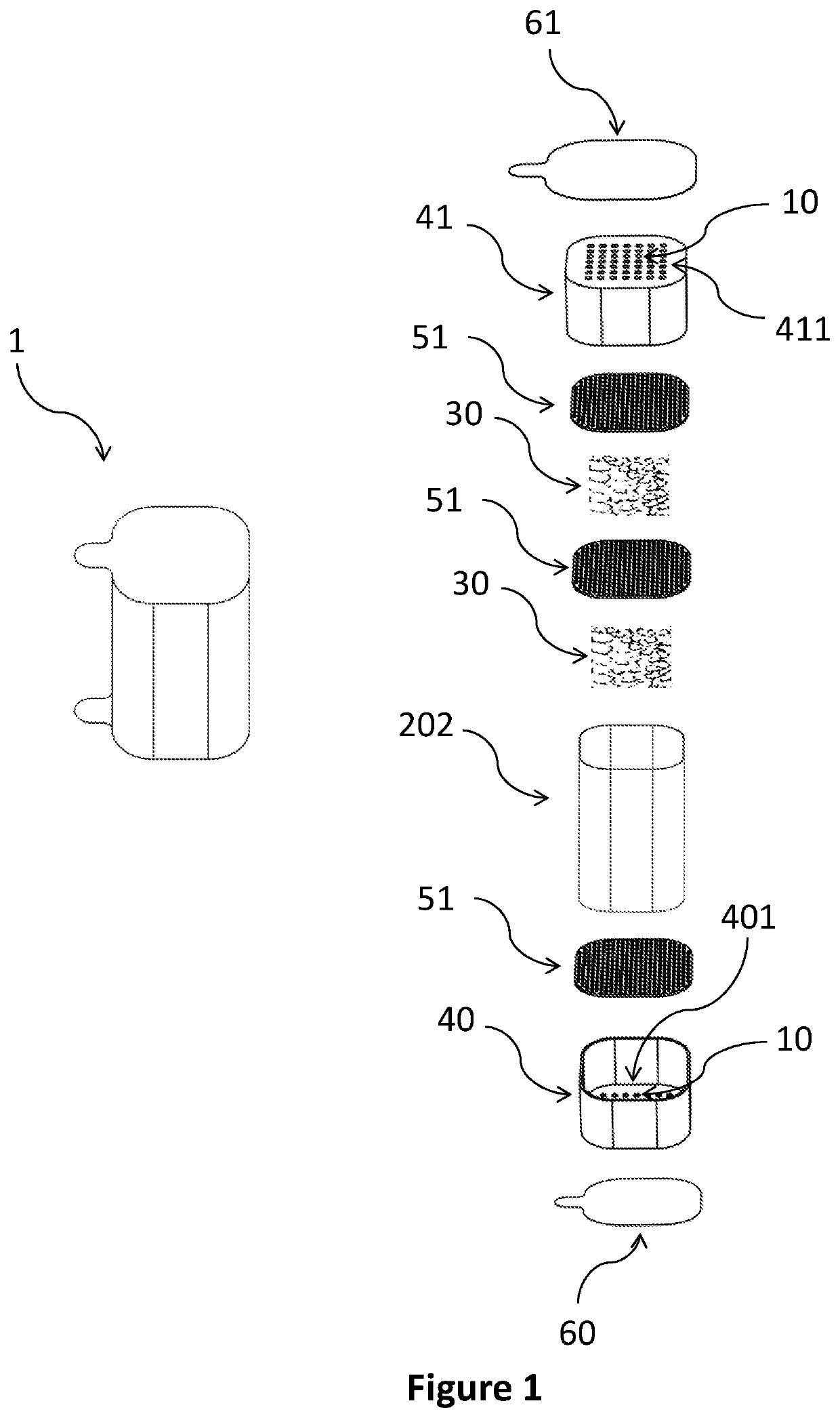 Disposable capsule for the efficient generation of herbal vapor with vapor producing devices