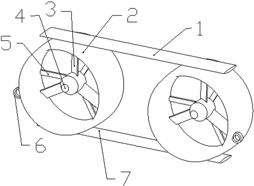 Multidirectional self-adaptive suspension type tidal energy hydraulic turbine