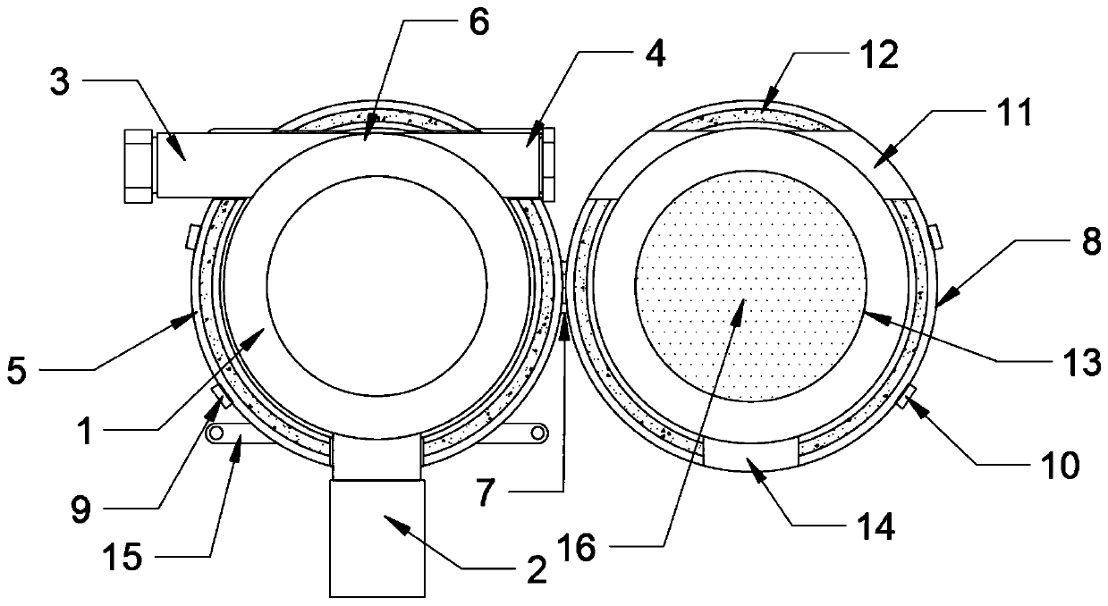 Gas detector protective cover capable of preventing electromagnetic interference