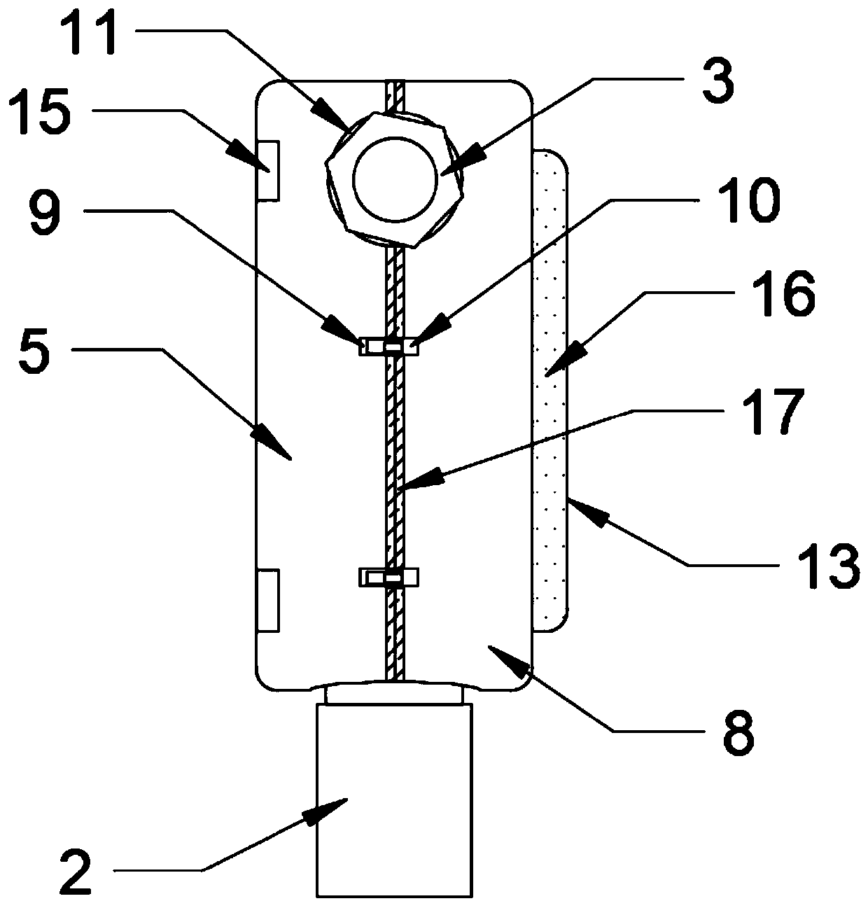 Gas detector protective cover capable of preventing electromagnetic interference