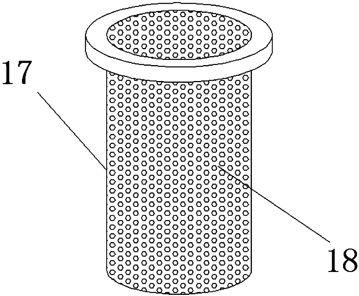 Device for secondary recycling of activated carbon