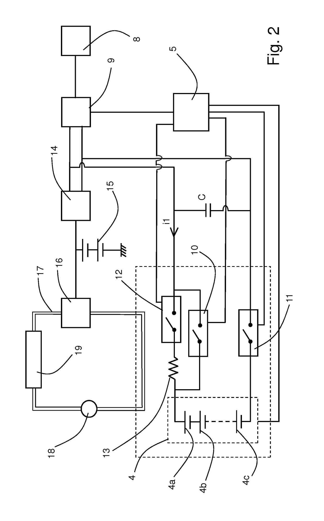 A method and system for controlling a current being fed to a battery pack