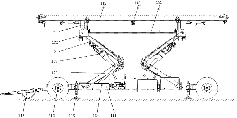 Engine demounting and mounting trailer