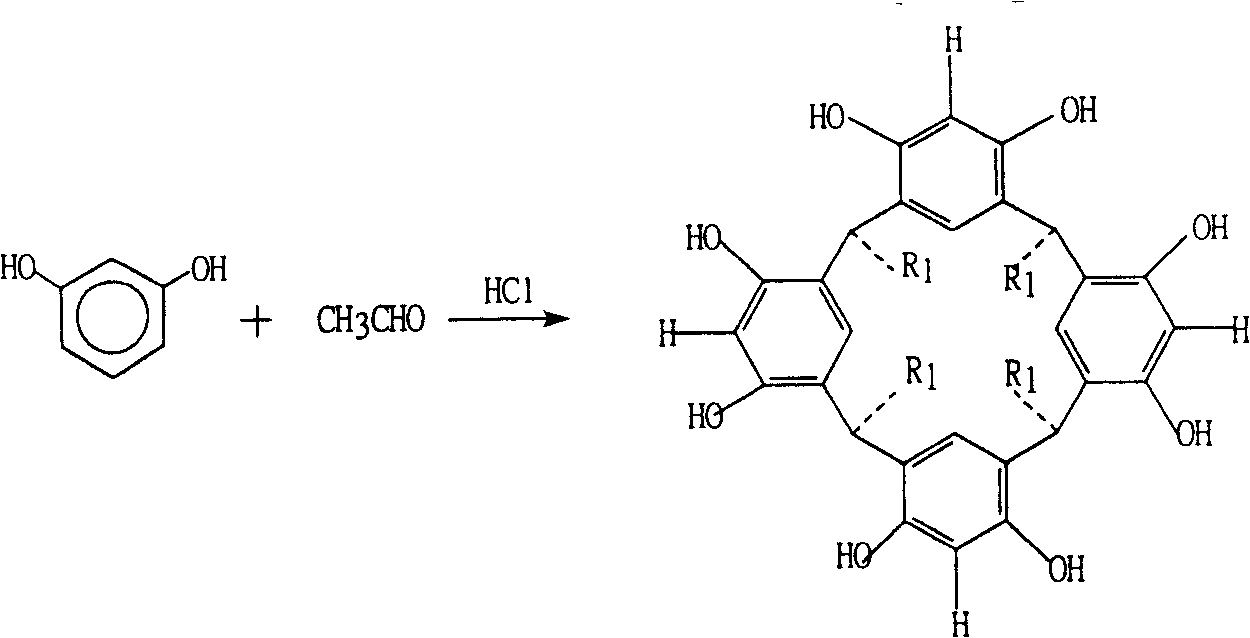 Preparation method of calixarene [4] modified thermosetting phenolic resin