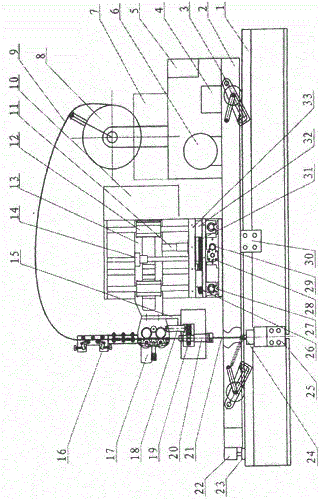 Automatic steel rail inclined joint electrical arc welding method and device