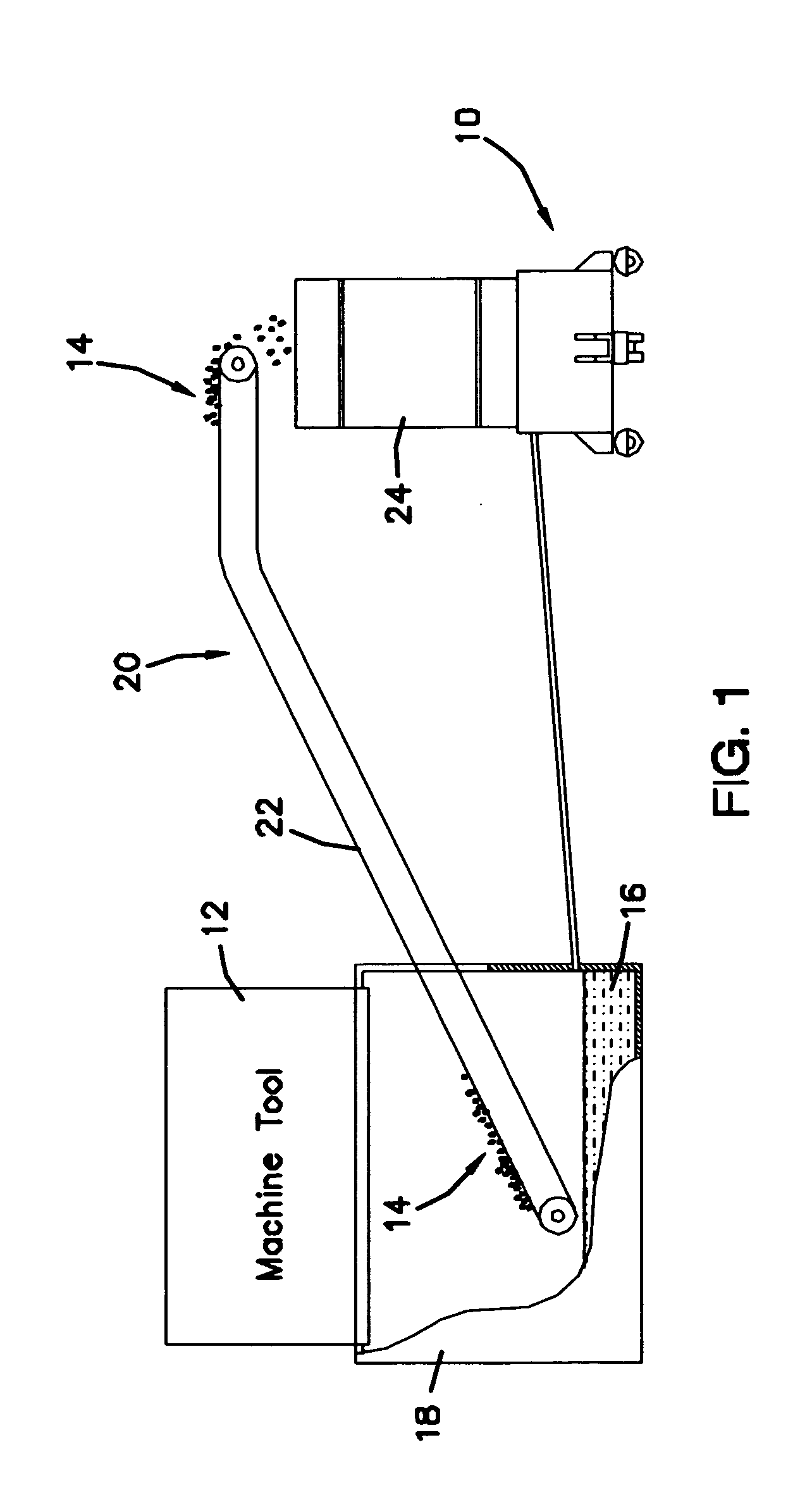 Apparatus for use in reclaiming coolant used in cutting machines
