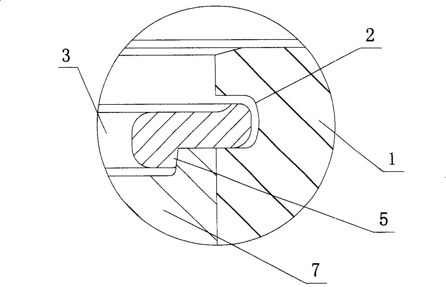 Locomotive wheel hoop fastening ring-binding method
