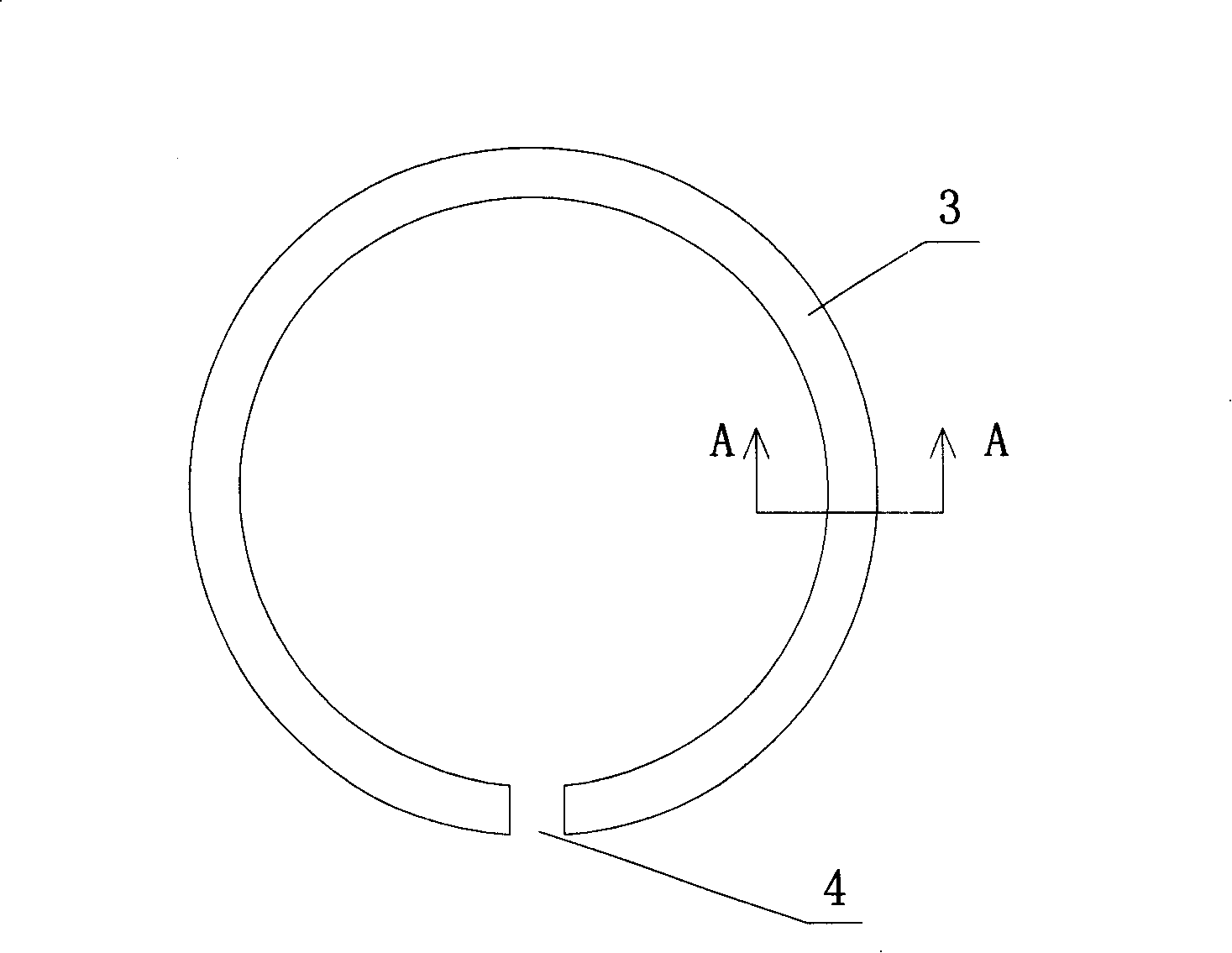 Locomotive wheel hoop fastening ring-binding method