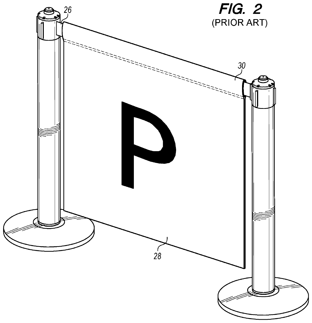 Retractable barrier assembly