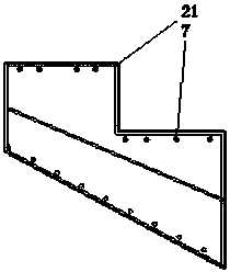 A combined ladder formwork
