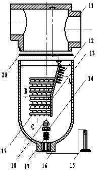 Device for performing fast and effective separation and purification on turbid circulating water of steel rolling