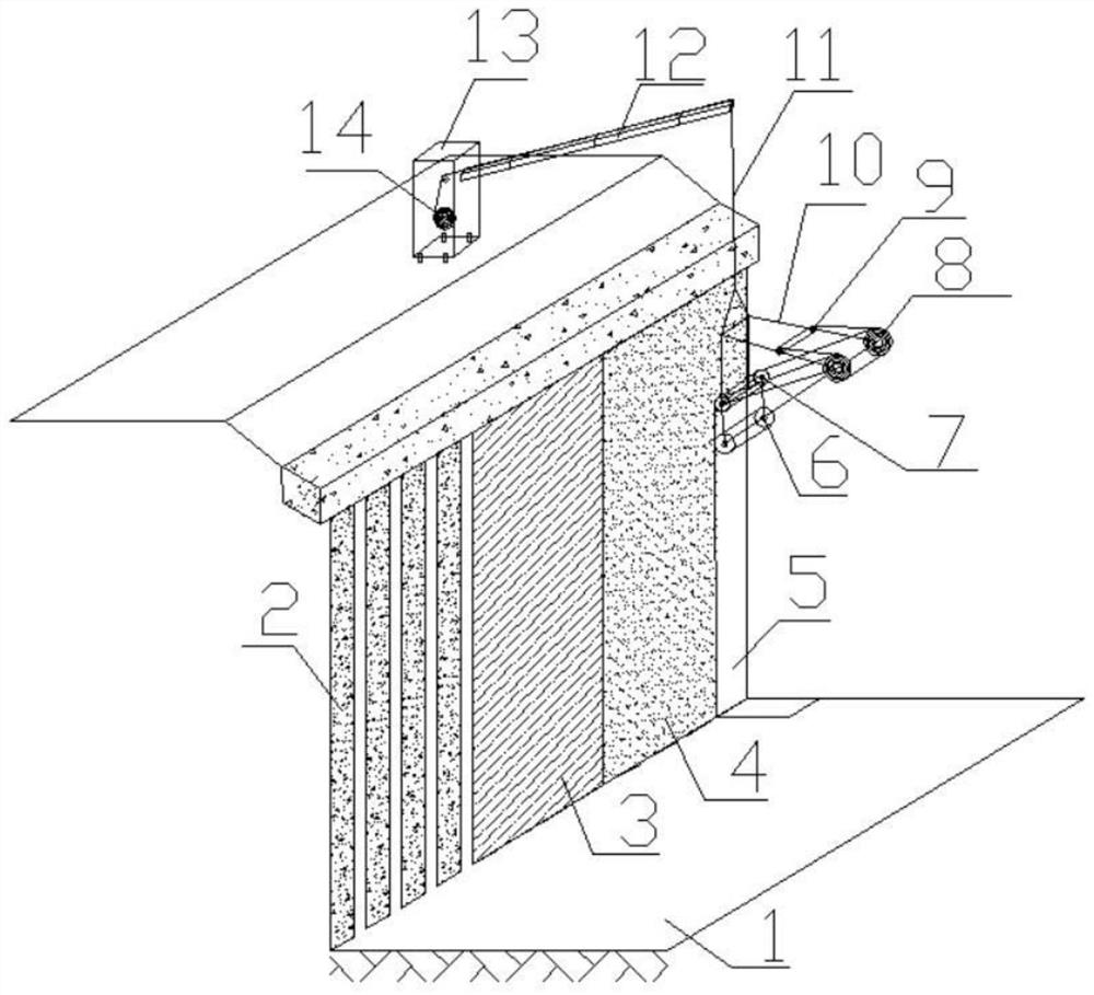 A Vertical Waterproof Membrane Laying Device and Construction Method for Cast-in-situ Pile Without Fertilizer Groove