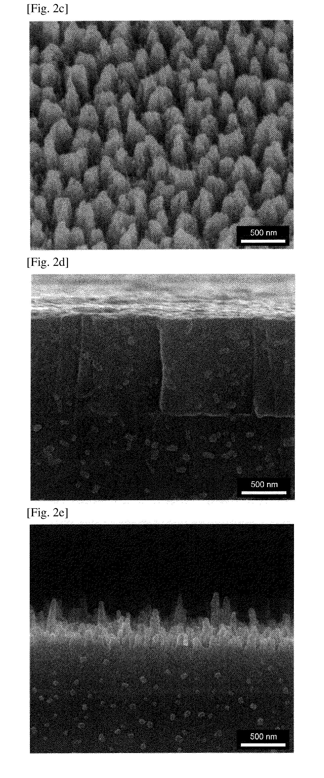 Low reflective and superhydrophobic or super water-repellent glasses and method of fabricating the same