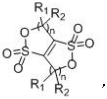 A kind of cyclic sulfonate lithium ion battery electrolyte additive, its preparation method and application