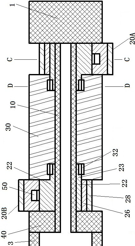 Dual Push Static Push-Back Rotary Steerable Tool