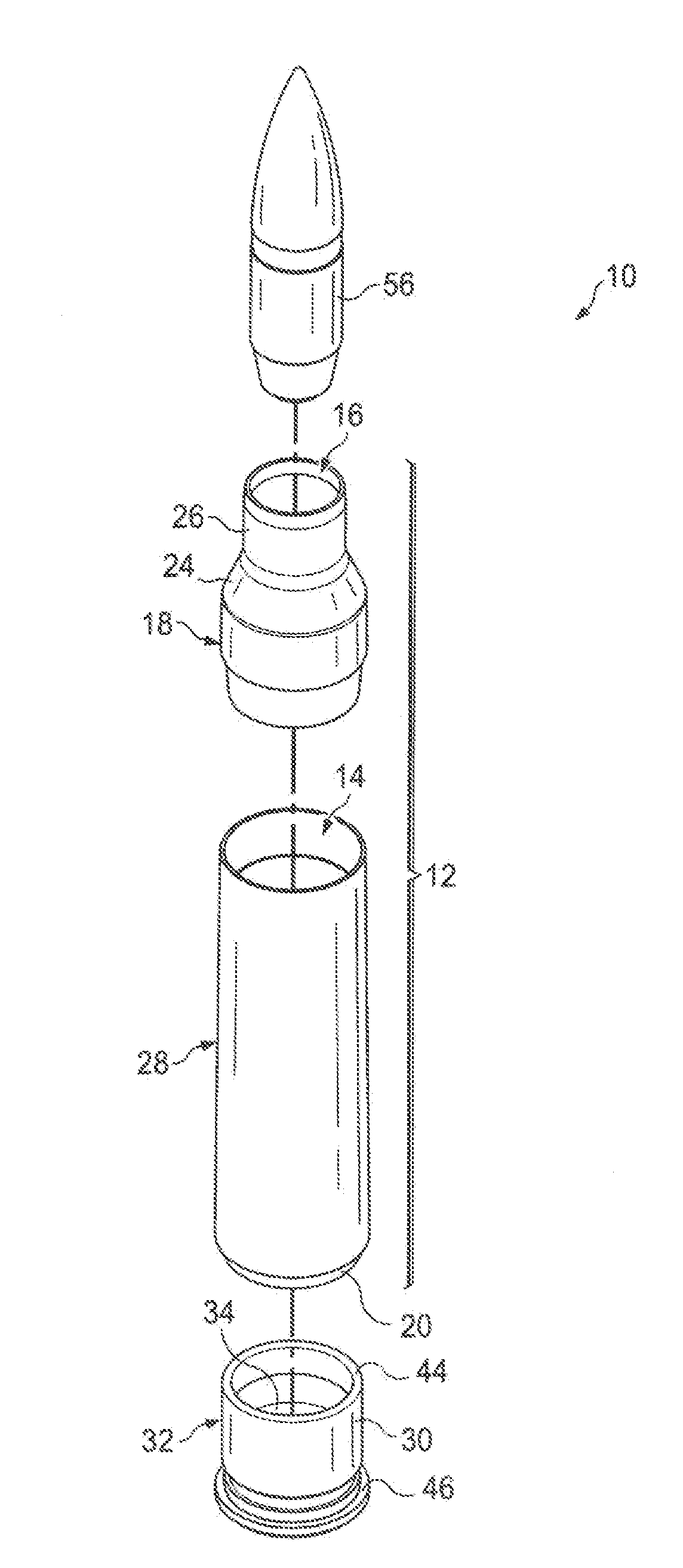 Method of making a polymeric subsonic ammunition cartridge