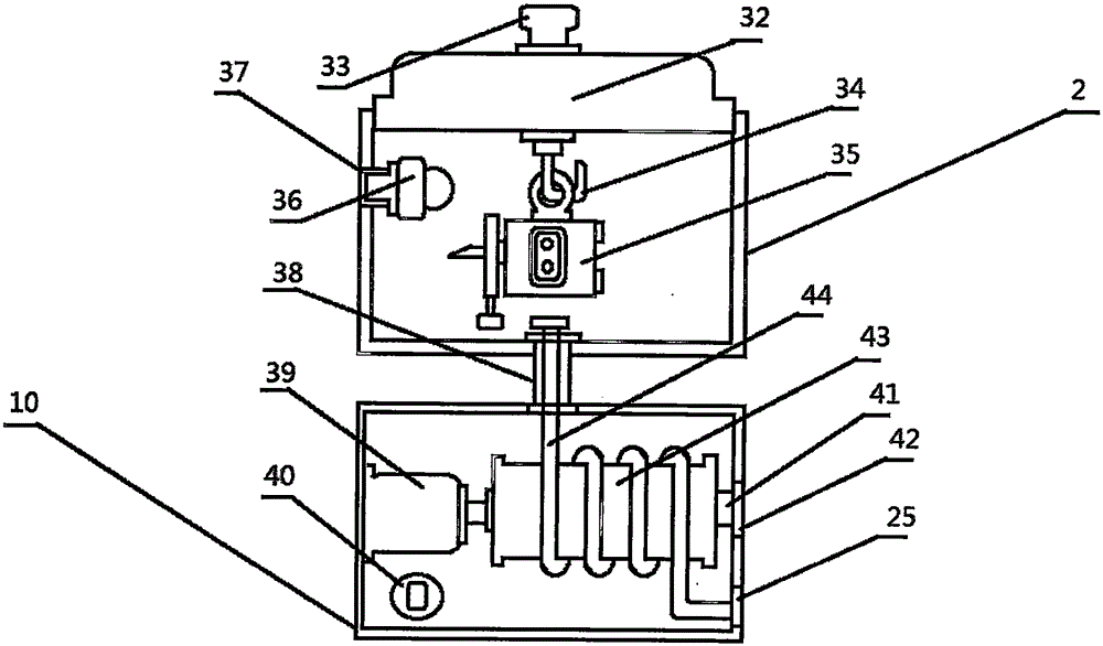 Anesthetizing-type tumor hydrops extracting device