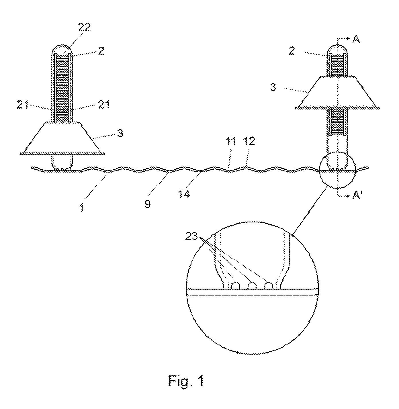 Device for levelling and aligning surface covering parts