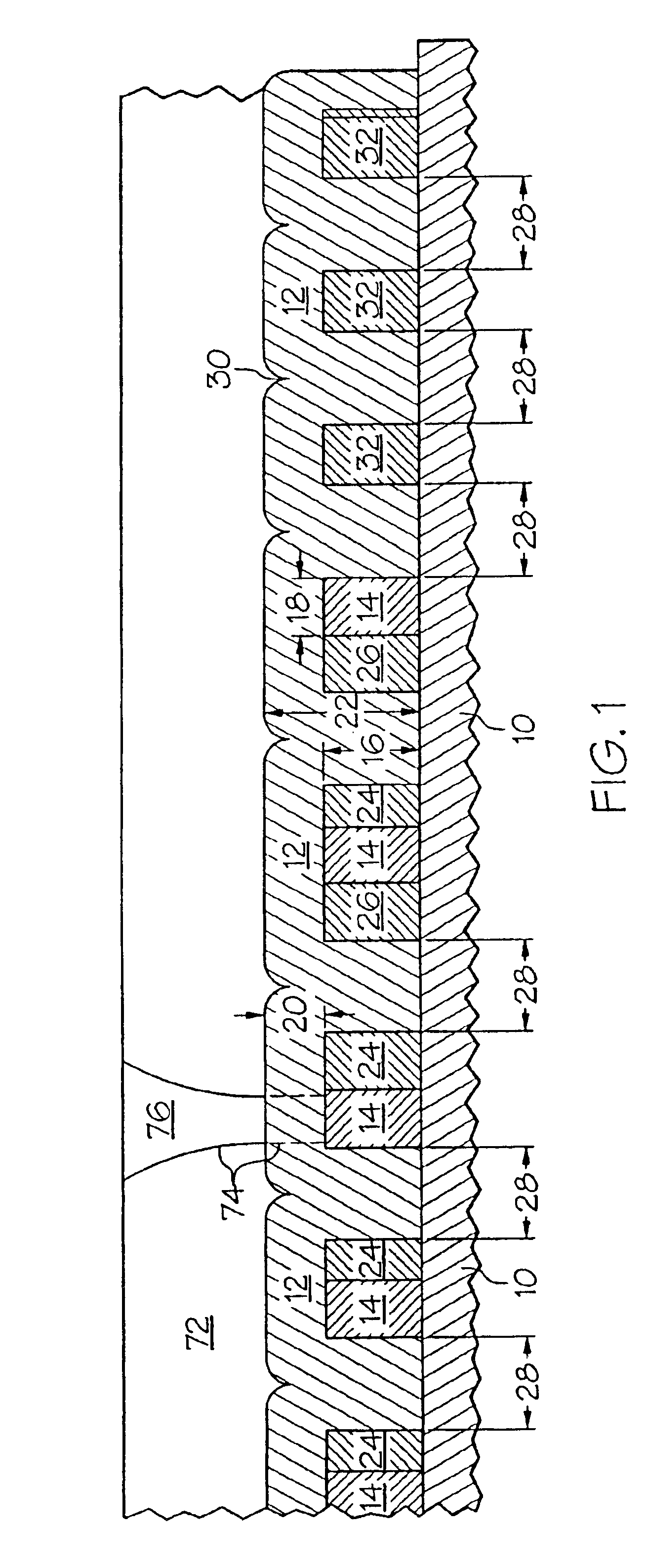 Metal line layout of an integrated circuit