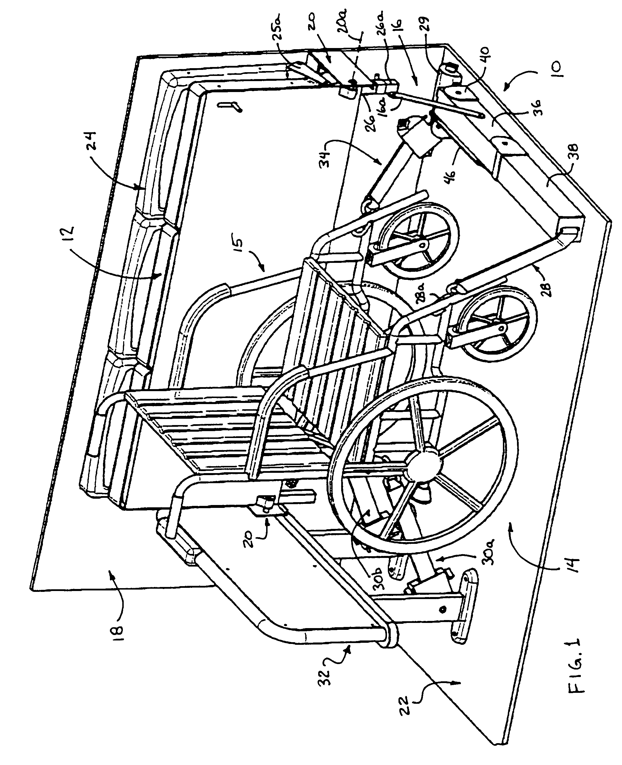 Wheelchair holding device