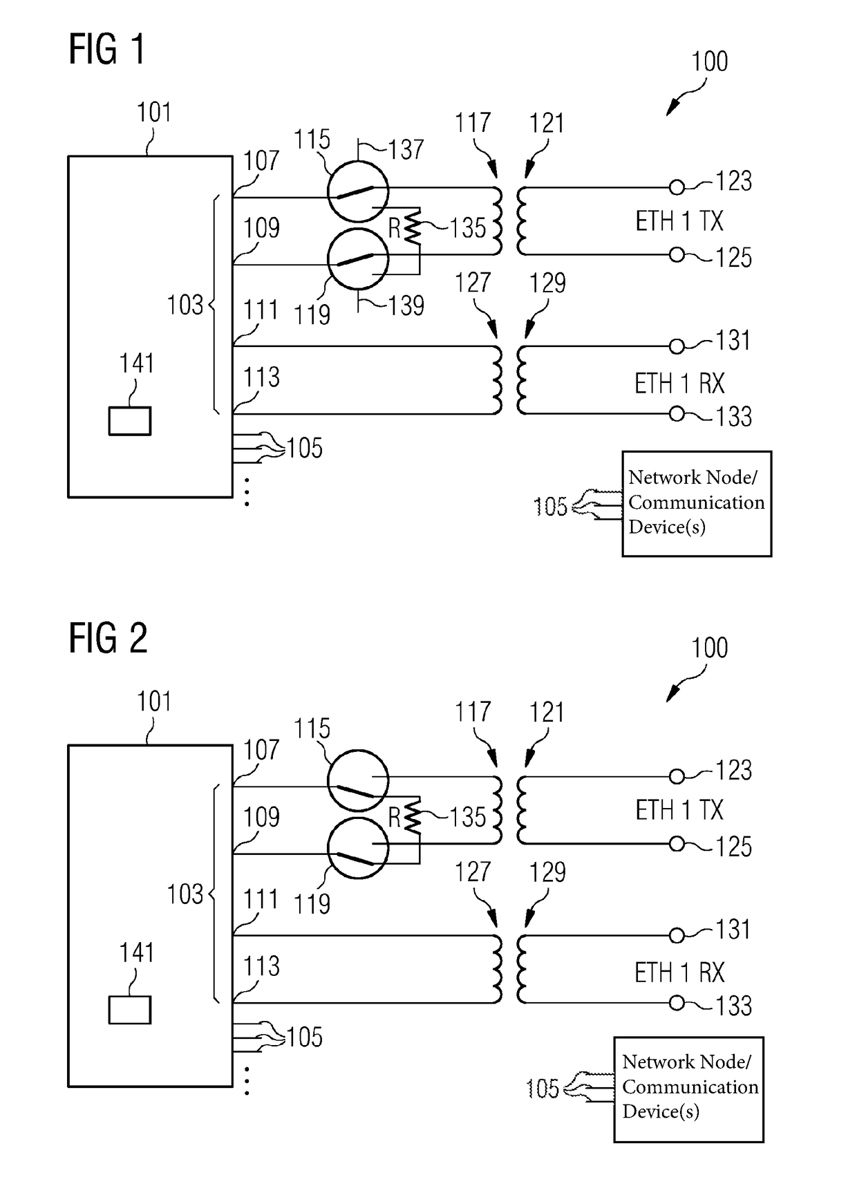 Network switch and method of operating a communication network