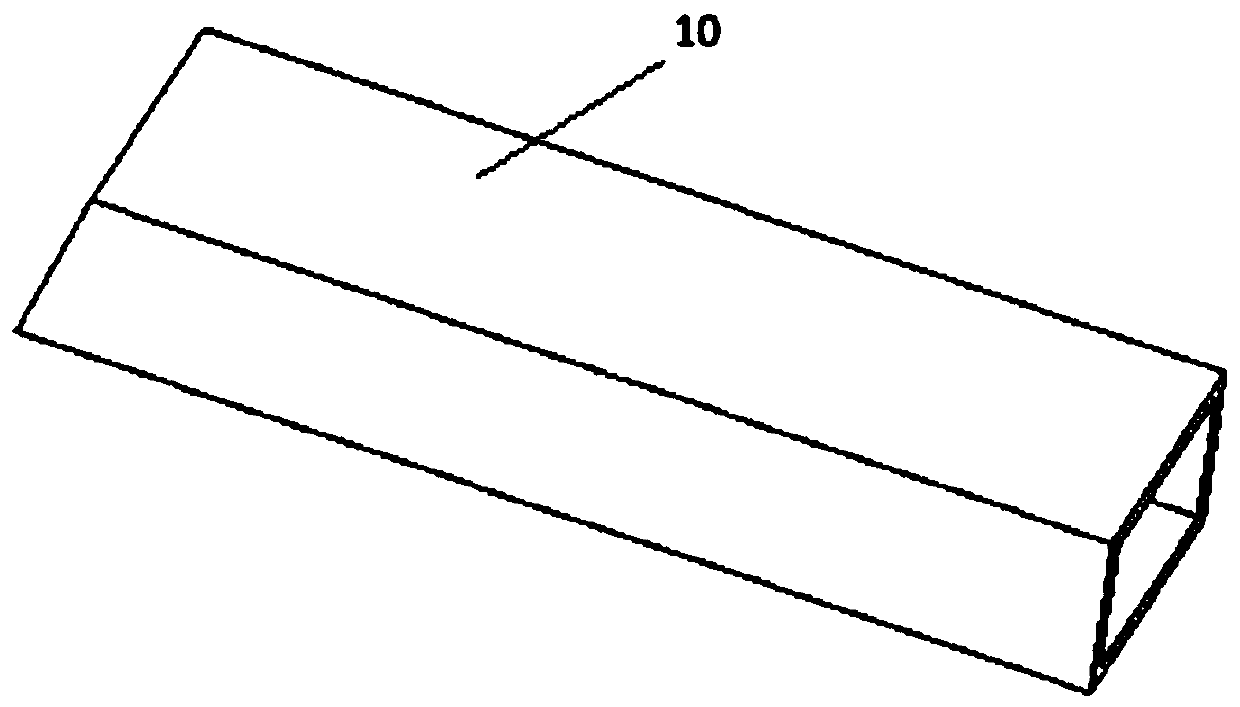 Wedge-shaped laser projection light flux device