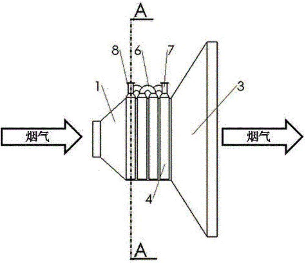 Novel tube panel type water tube heat exchanger integrated with electrostatic precipitator