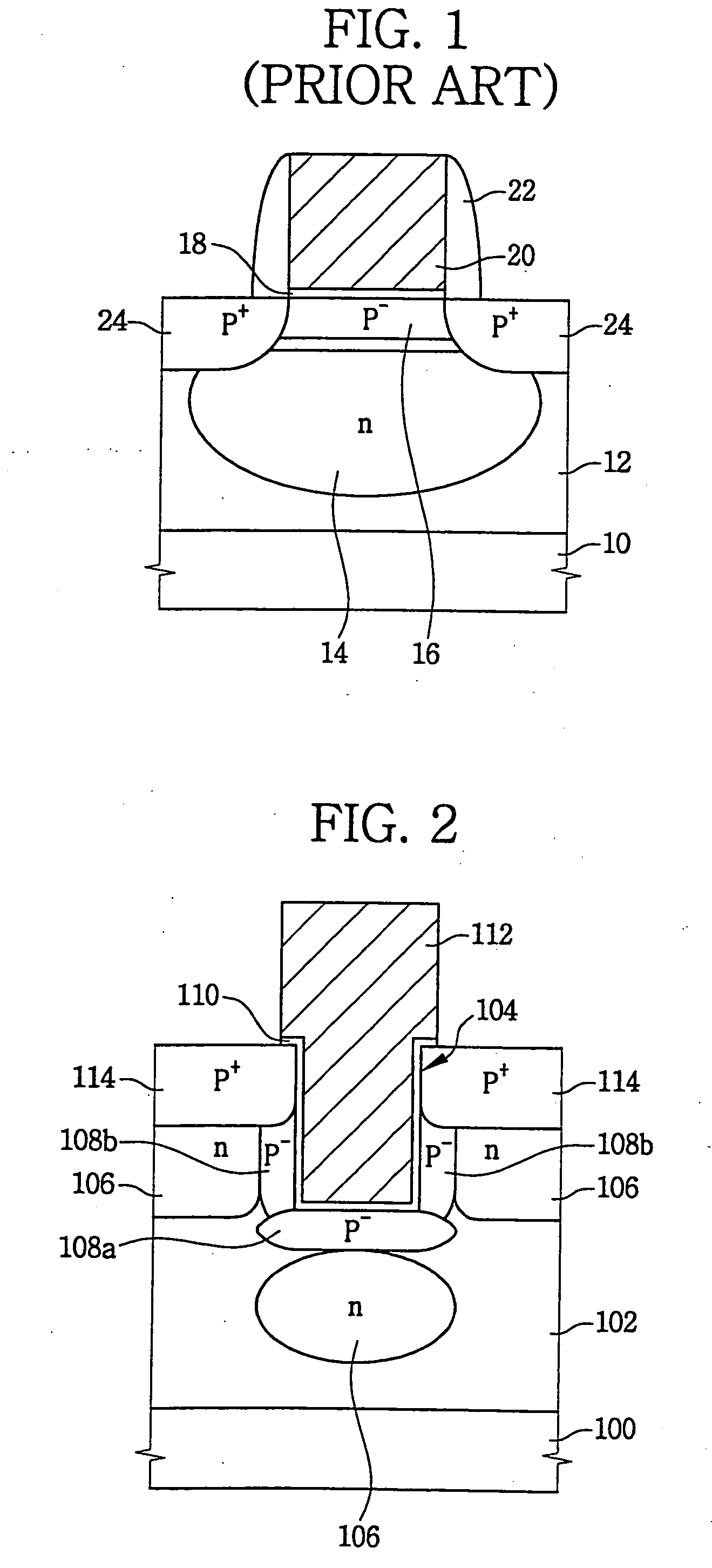 Buried channel type transistor having a trench gate and method of manufacturing the same