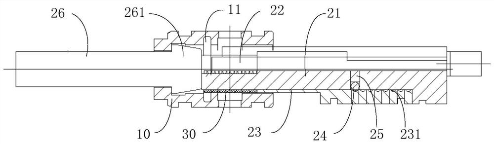 An assembly tooling and assembly method for a small-sized composite seal