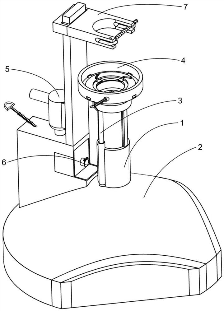 A convenient detachable electric hammer vacuuming device