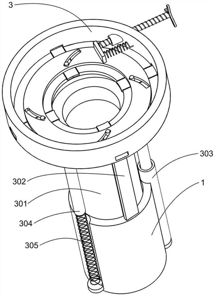 A convenient detachable electric hammer vacuuming device