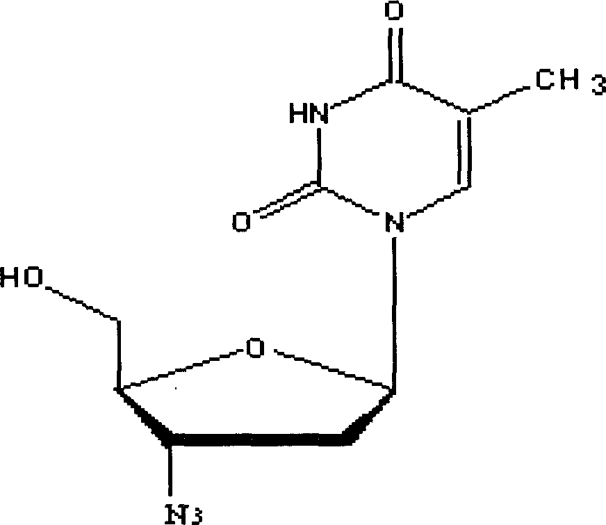 Medicinal composition containing zidovudine, valproic acid or its salt