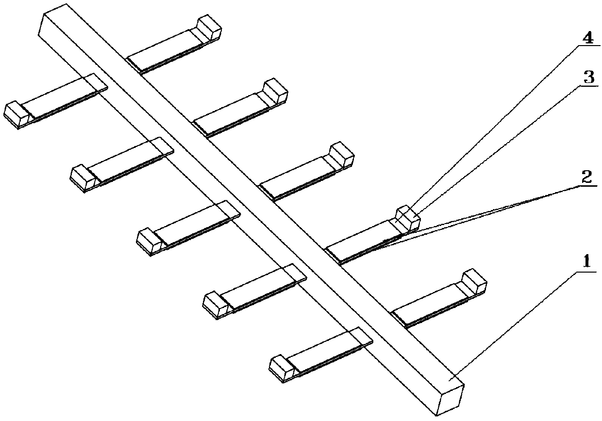 Photonic crystal power generating device based on lateral vibration band gap