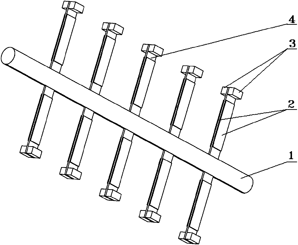 Photonic crystal power generating device based on lateral vibration band gap