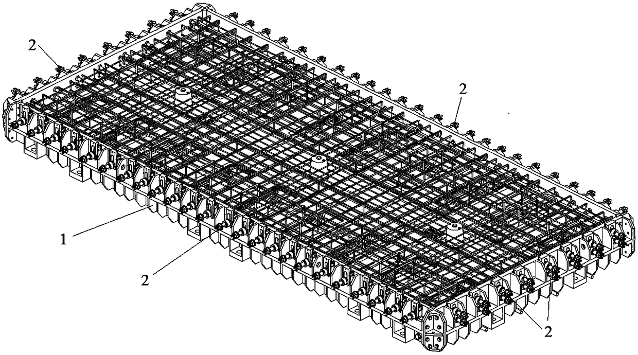 Tension holding structure of prefabricated track plate prestressed tendon