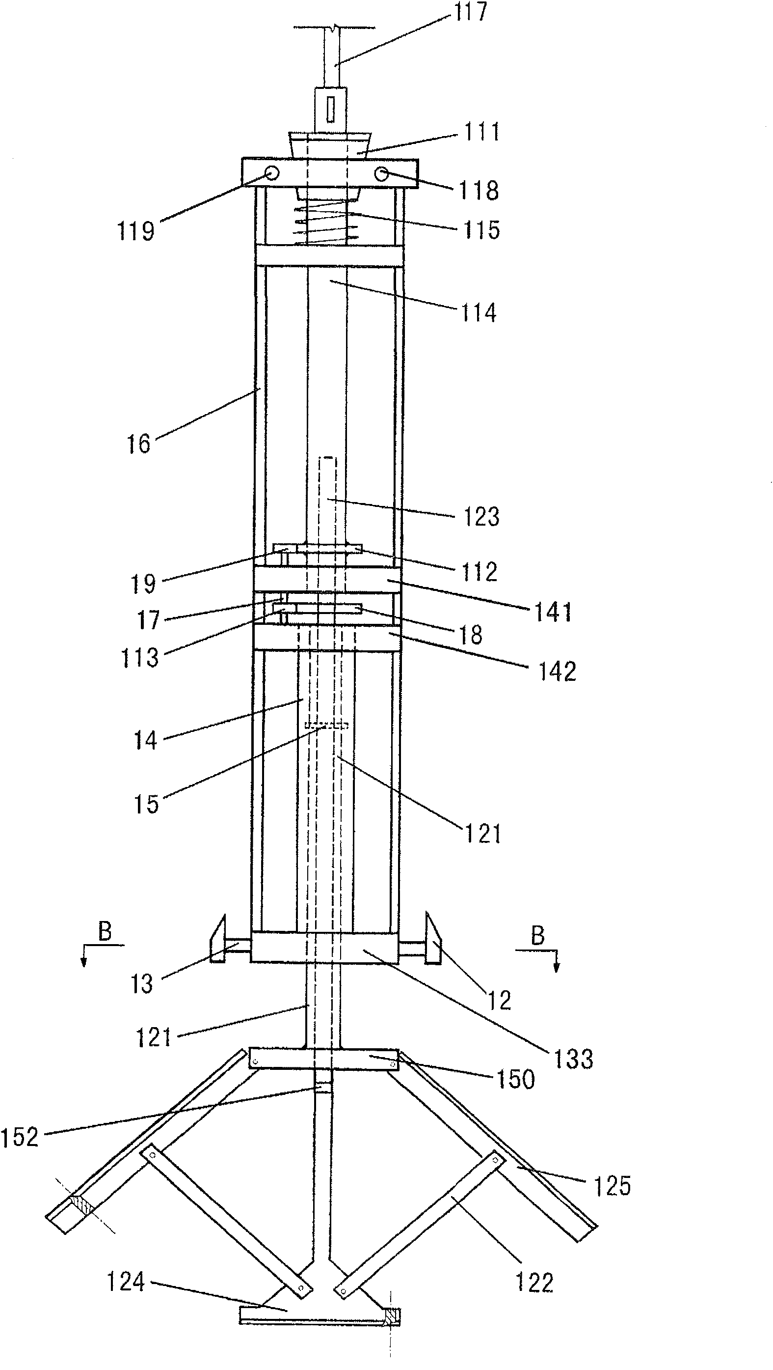 Bottom expanding and pile-forming method for pipe sinking prefabricated steel concrete pedestal pile
