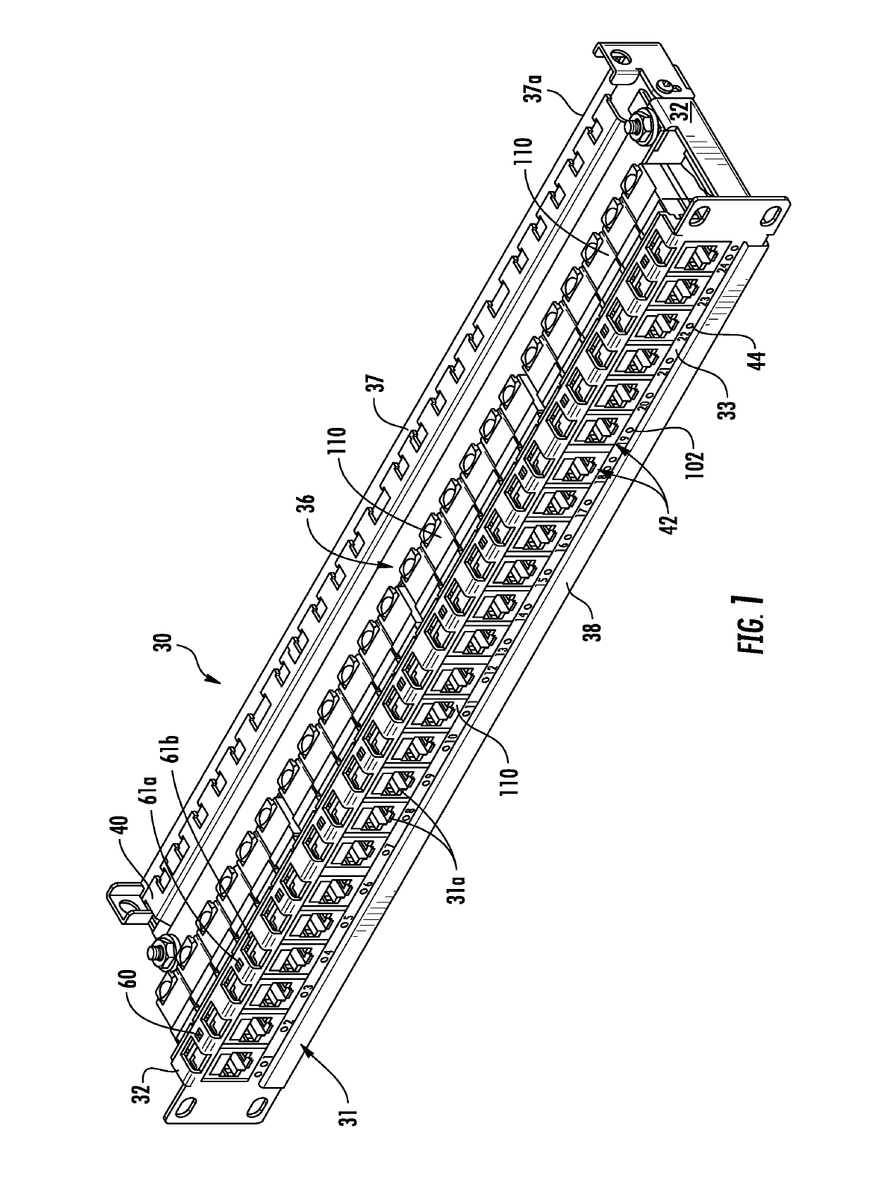Patch panel frame for circuit board module