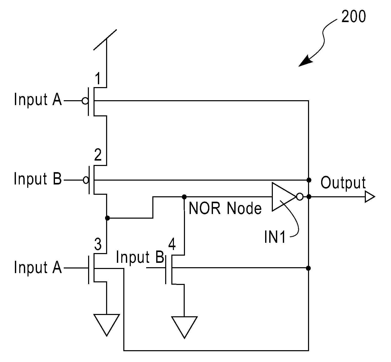 CMOS back-gated keeper technique