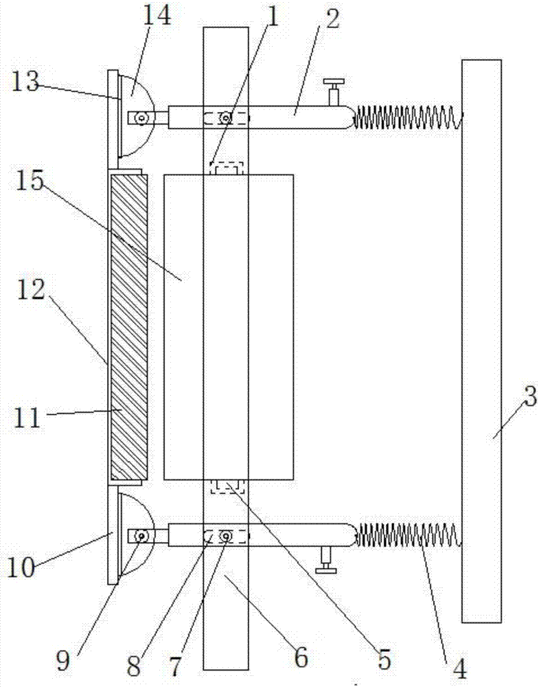 Printing machine bottom roller dedusting device